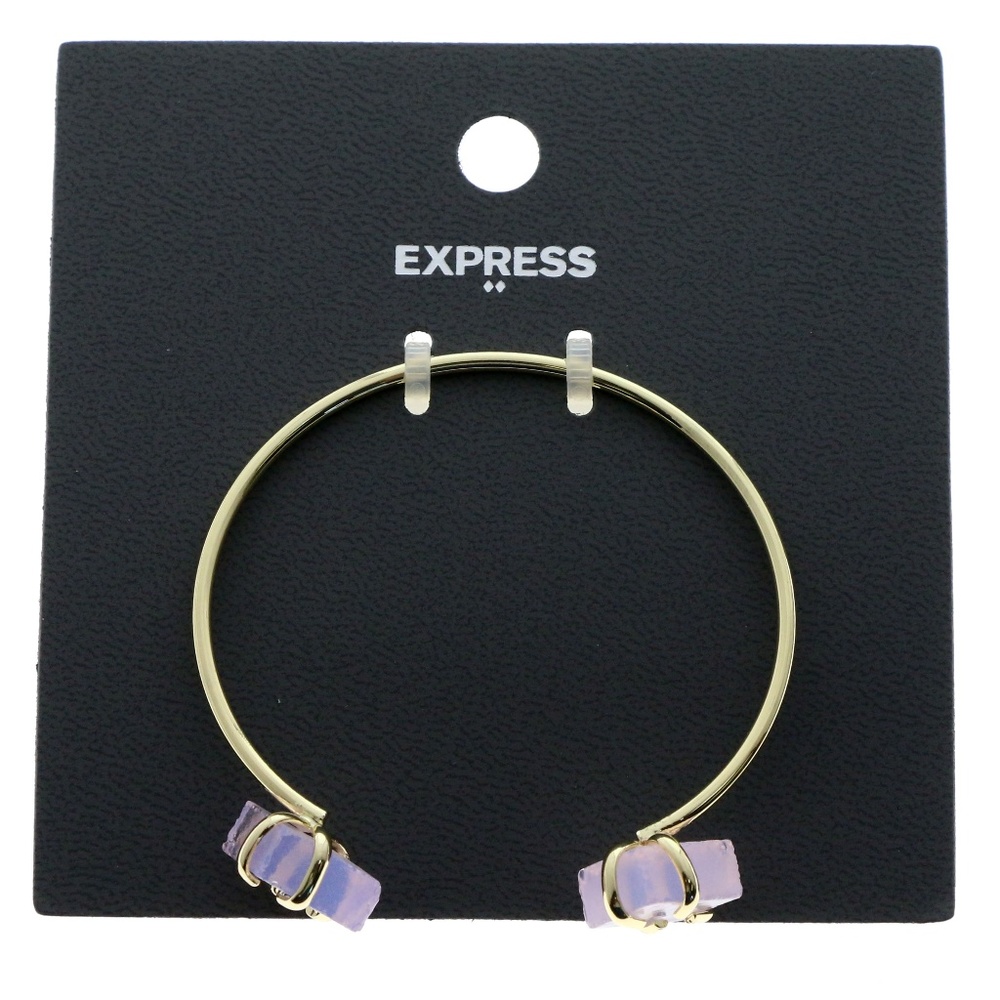 Express Bangle-Bracelet Gold-Tone/Pink NWT